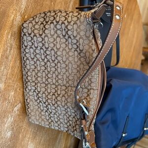 Coach Tan Signature Mini Bag